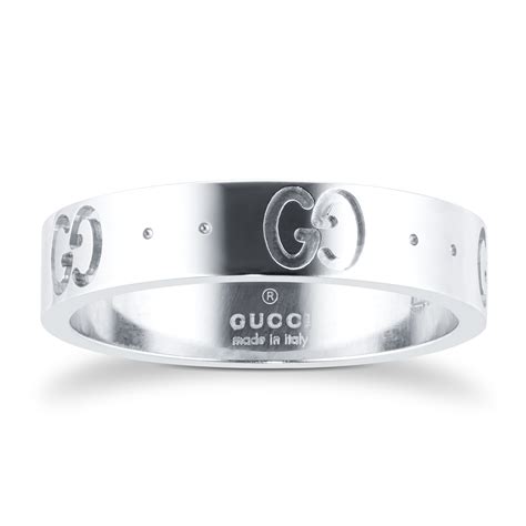 gucci icon 18ct gold ring|gucci icon ring white gold.